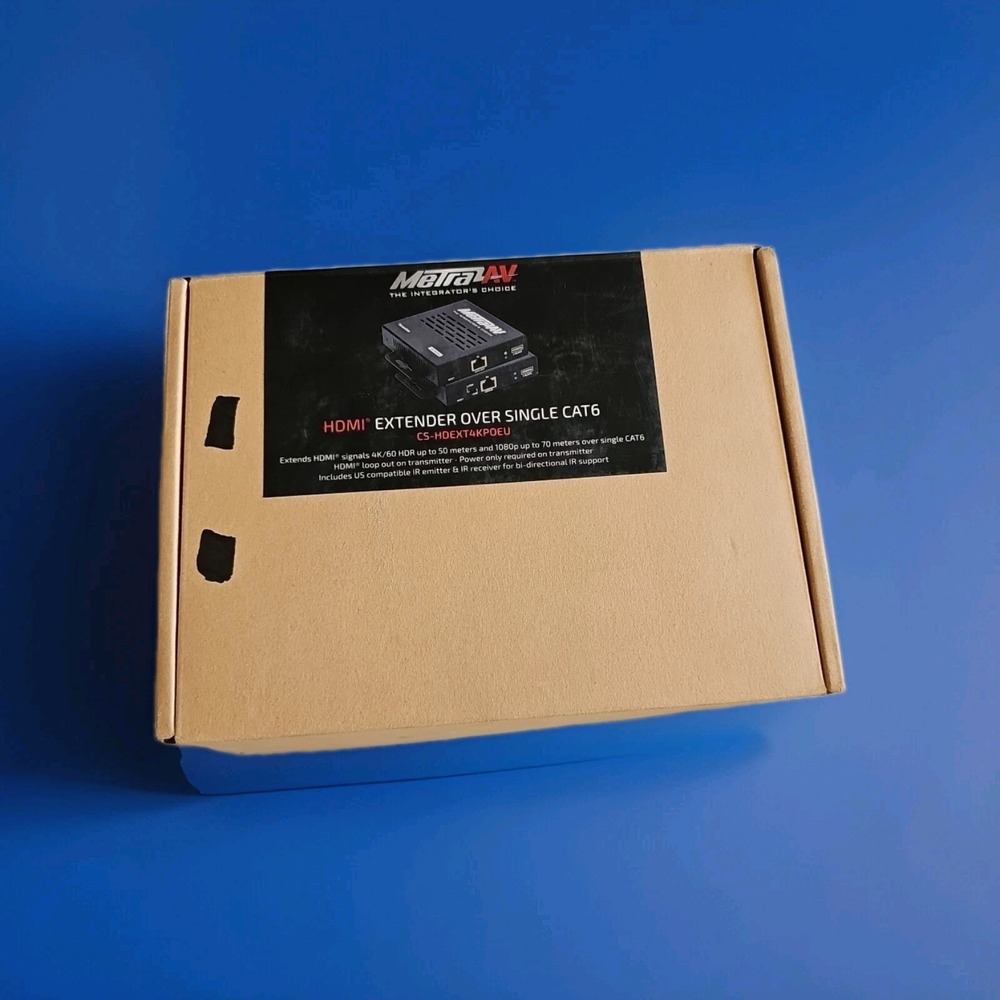 Metra CS-HDEXT4KPOEU 4K HDMI Extender Over Single CAT-6 Cable Free Shipping